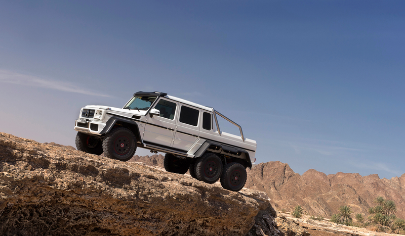 Illustration for article titled Here Is The Outrageous Mercedes G63 AMG 6x6 In All Its Six-Wheeled Glory